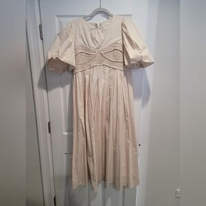 Bohme Cream Midi Dress